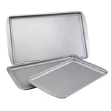 Farberware Bakeware Nonstick Cookie Baking Sheets, 3-Piece Set, Gray Farberware