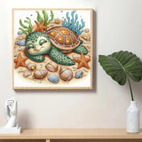 STGLCR Sea Turtle Special Shape Diamond Art Kits for Adults,5D Animal Diamond Painting Kits for Beginner,Diamond Dots Gem Art Crystal Painting Kits for Home Wall Decor Gift 12 X 12Inch STGLCR
