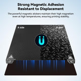 ENOMAKER Ender 3/Pro/V2/Neo PEO PET Build Plate,Magnetic Print Bed,Carbon Fiber/Diamond Textured Double Sided Flex Spring Steel Sheet for Creality Ender 5/Pro,Elegoo Neptune 3 Pro 3D Printer 235x235mm ENOMAKER