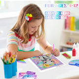 Elephant Diamond Art Painting Kits for Kids with Frame, Animal Diamond Art for Kids Ages 4-8-12, Easy Kid Gem Painting Kit with Beautiful Package for Gift Home Wall Decor (7x7 inch) xackcme