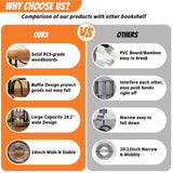 Aheaplus 6 Tier Rotating Bookshelf Tower, Revolving Bookcase, 360° Round Spinning Book Shelf, Narrow Swivel Bookshelves Vertical Turning Corner Bookshelf Organizer for Small Space, Rustic Brown Aheaplus