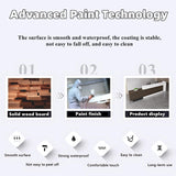 Reception Desk - Modern Design Front Desk with Hidden LED Lighting, Spacious Checkout Counter and Retail Counter Features, Solid Wood Construction, No Assembly Required (White & Wood, 84") ZGNBSD