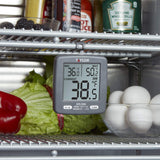 Taylor LCD Display Digital Kitchen Refrigerator/Freezer Kitchen Thermometer Min/Max on Display, 2 inch display, Gray, 1 Count (Pack of 1) Taylor