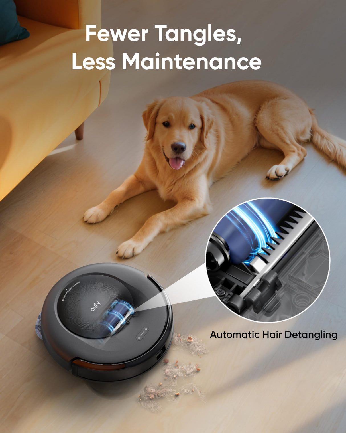 eufy Robot Vacuum Omni C20, Robot Vacuum and Mop Combo, Self Emptying, Auto Mop Washing and Auto Drying for Hands-free Cleaning, 7000 Pa Powerful Suction, 3.35-Inch Ultra-Slim Body, All-in-One Station eufy