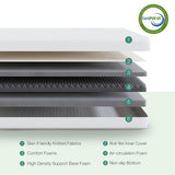 Novilla Queen Size Mattress, 8 Inch Memory Foam Mattress Queen for Pressure Relief & Comfort Sleep, Removable Washable Mattress Cover,CertiPUR-US Certified Queen Mattress in a Box, Medium Firm Novilla