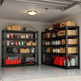 71" H/47 W/18 D Garage Shelving Heavy Duty, 2200LBS Garage Storage Shelves, 5-Tier Adjustable Metal Storage Rack for Industries, Warehouses, Basement Gaderth