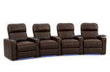Octane Seating Turbo XL700 Home Theater Power Recline - Lighted Cup Holders & Baserail - Row 4 Curved - Storage Arms - Memory Foam Octane Seating