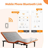 ESHINE Adjustable Bed Frame King - Ergonomic Electric Bed Base, Foot & Head Incline, APP Control, Wireless Remote, Zero Gravity, Anti-Snore, King, 2000 Series ESHINE