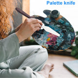 5 Piece Palette knifes Painting Knife Set for Oil, Acrylic Paint,Cake Decorating,Stainless Steel Pallet Knife Paint Knife Art Spatula for Various Types of Painting,ColorMixing,Smearing Herain