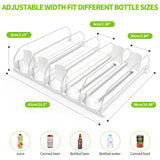 Drink Organizer for Fridge, Soda Can Dispenser for Refrigerator, Automatic Drink Dispenser for Fridge Holds up to 25 Cans, 5 Row Coanto