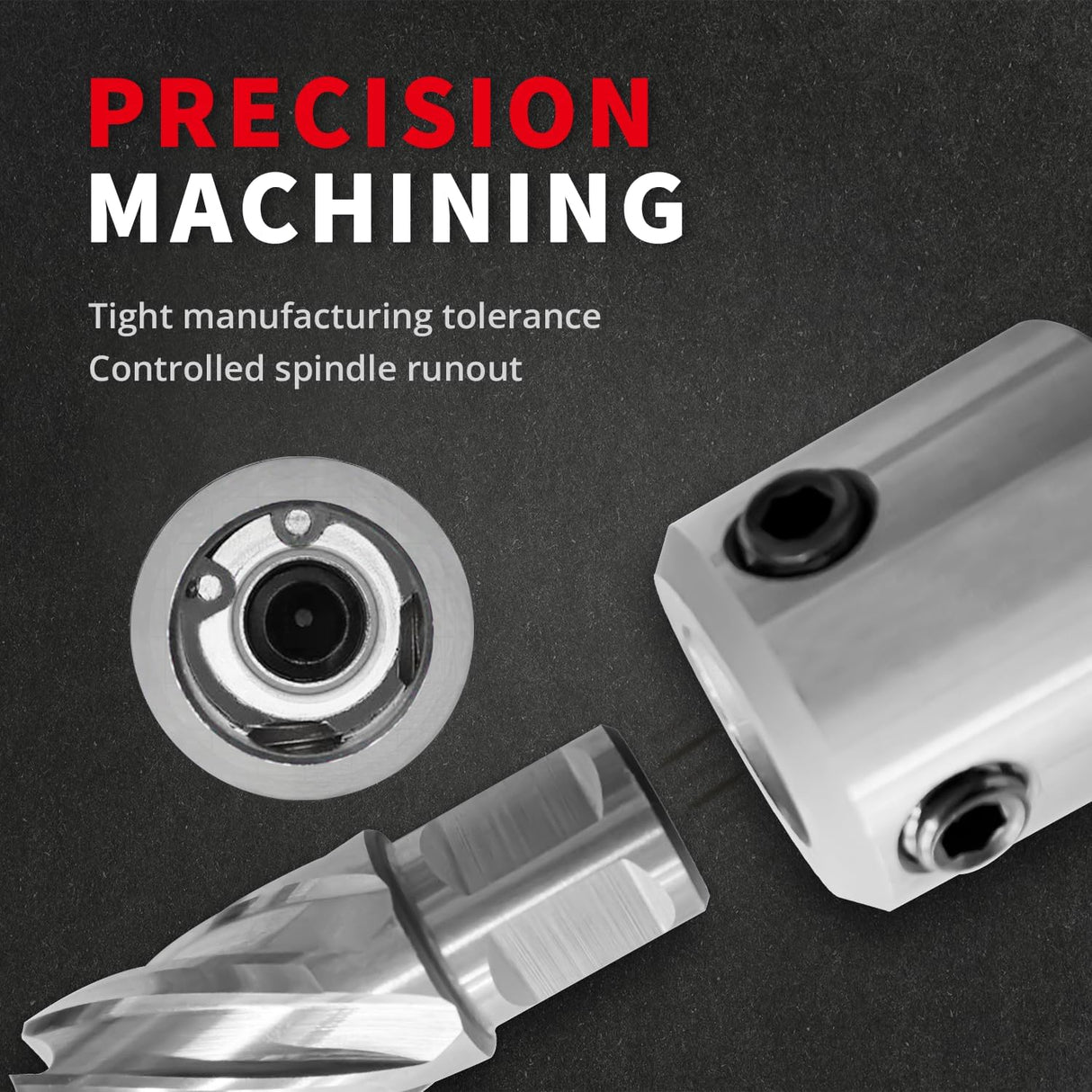 S&F STEAD & FAST Annular Cutter Arbor, Morse Taper MT3 to 3/4 Inch Weldon Shank, Annular Cutter Adapter Used on Drill Press for Annular Cutters S&F STEAD & FAST