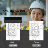 Rongta Portable Printer Wireless for Travel, Bluetooth Thermal Printer, 300DPI Inkless Support 8.5" X 11" US Letter Legal, A4 A5 Thermal Paper, Compatible with Android iOS Phone Laptops Rongta