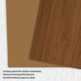 Jluomei Armoire Wardrobe Closet with Doors, Wardrobe Cabinet with 3 Drawers, Wooden Large Clothing Storage Cabinet with Hanging Rod and Shelf, Mid-Century Modern Tall Closet for Bedroom, Walnut Jluomei