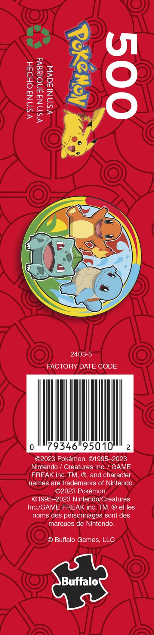 Buffalo Games - Kanto Badge - 500 Piece Round Jigsaw Puzzle Buffalo Games