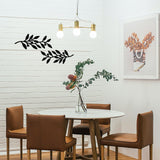 Zzbakress 2 Pieces Wooden Vine Olive Branch Leaf Leaf Wall Decor,Farmhouse Signs for Living Room Decoration (Black) Zzbakress