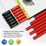 Heshengping Professional Charcoal Pencils Drawing Set -12 Pieces Soft, Medium Hard Charcoal Pencils for Drawing Sketching Shading Artist Pencils for Beginners Artists Heshengping