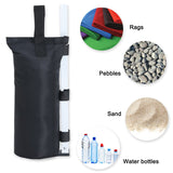 ABCCANOPY Canopy Weights Set of 4-112LBS Sand Bags for Pop up Tent, Weight Bags for Outdoor Gazebo, Trampoline, Pergola, Black (Without Sand) ABCCANOPY