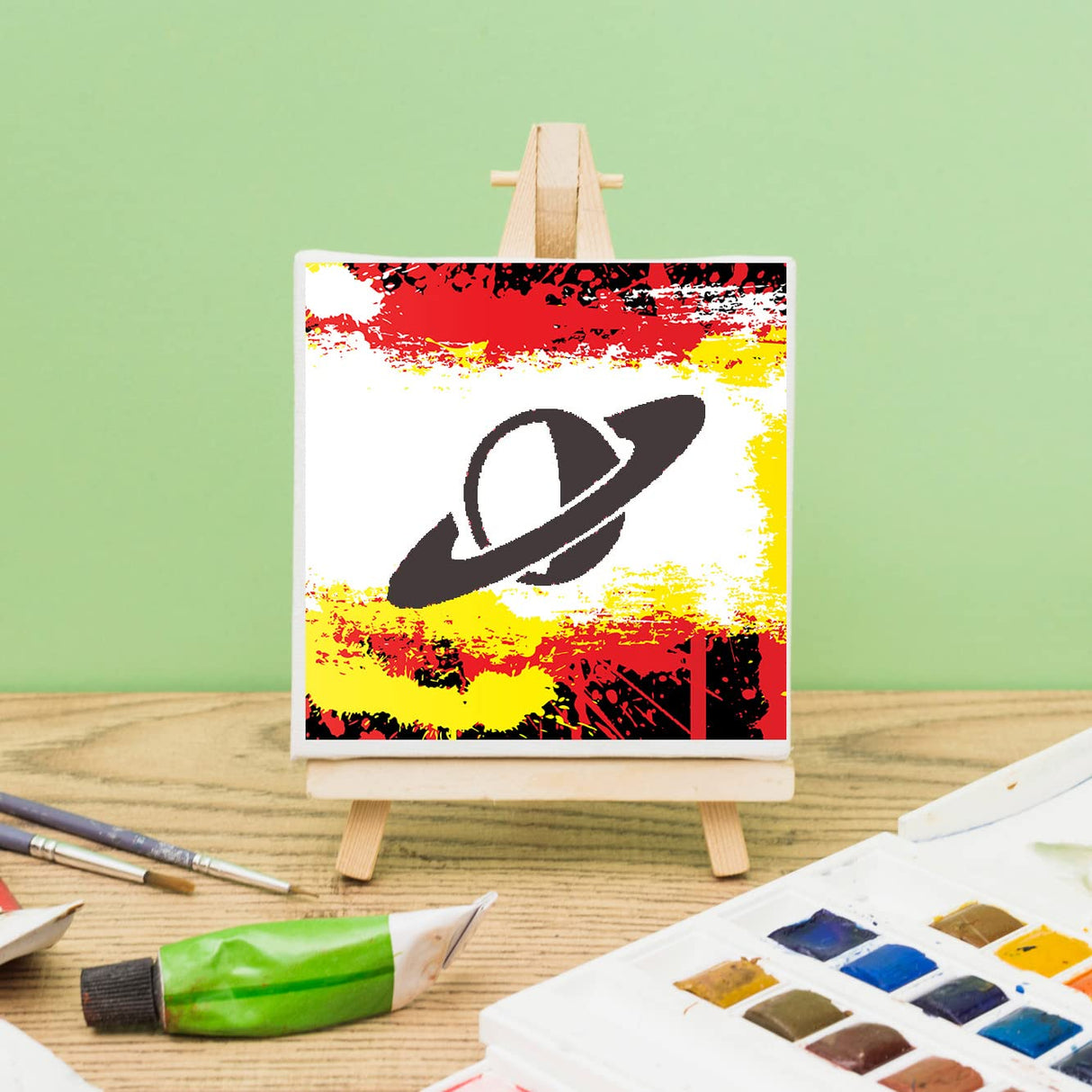 Graffiti Stencils for Crafts - Plastic Reusable Small Stencils for Wood, Rock Painting (64pcs/3inch) Felixcraft