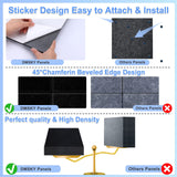 18 Pack Black Acoustic Panels 12"X12"X 0.4"Sound Absorbing Panel Wall Decoration Soundproof Wall Panels High-Density Sound Deadening Panels Acoustic Treatment Panel For Home Studio Dmsky