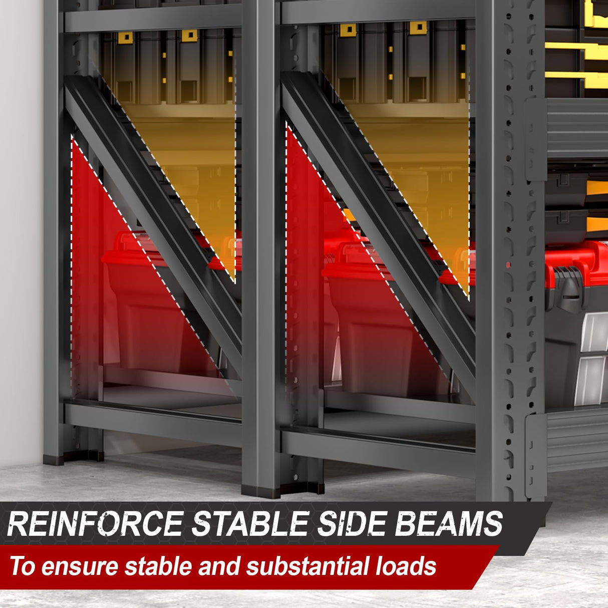 Garage Storage Shelves, 5000lbs 4 Tier Adjustable Garage Shelving, Heavy Duty 60" W x 24" D x 60" H Metal Shelving Unit, Utility Rack Shelf, Industrial Shelve Units for Storage Warehouse Pantry Closet Abesthink