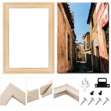 ECYC 20x30cm Wood Canvas Frames Kit, Removable Wooden Canvas Frames DIY Wood Canvas Stretcher Bars Kits for Prints, Oil Paintings, Digital Paintings and Posters ECYC