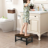 YINMIT Wooden Step Stool for Adults, Heavy Duty Step Stool for High Bed with Non-Slip Feet, Using for Bedroom, Living Room, Bathroom and Kitchen, Hold Up to 500 LBS YINMIT