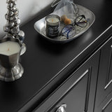 Haotian Modern Black Freestanding Shoe Cabinet with 4 Flip Drawers, 8 Levels, W41.3 x D9.5 H32.7 in., Entryway Shoe Organizer Haotian