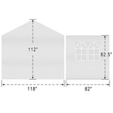 Strong Camel 10 x 20-Feet Carport Replacement Top Canopy Side Wall for Tent Top Garage Carport Shelter (Frame is not Included) (Side Wall) Strong Camel