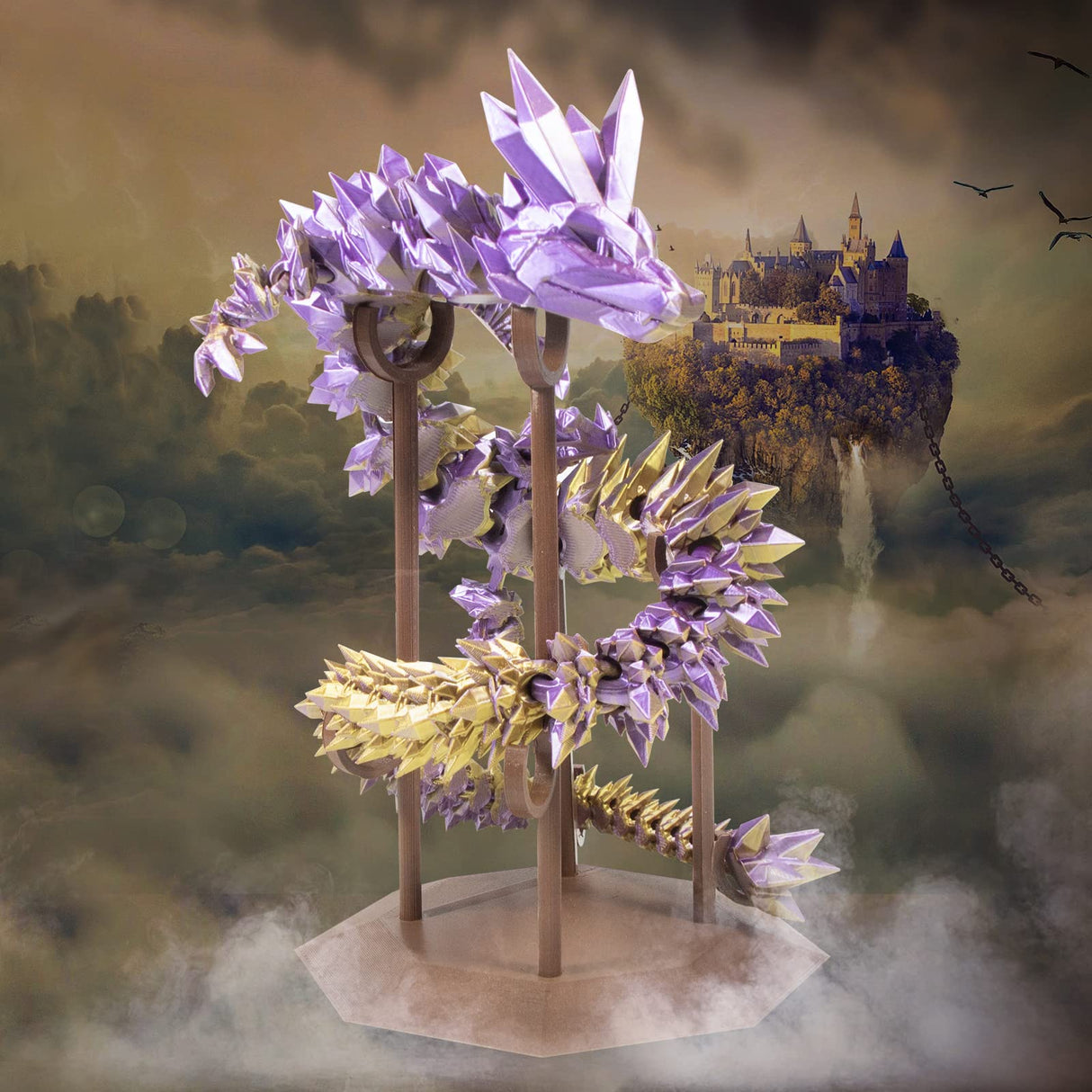 iSANMATE Dual Color Filament Silk PLA, 3D Printer Filament Silk Gold Purple, PLA Filament 1.75mm Rainbow Filament, 1 kg Spool iSANMATE