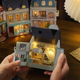 Flever Dollhouse Miniature DIY House Kit Creative Room with Furniture for Romantic Valentine's Gift (Warm House) Flever