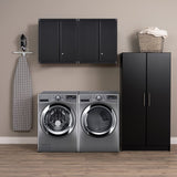 GREATMEET Metal Wall Cabinet, Wall Mounted Storage Cabinet for Garage Storage, Floating Cabinet with Doors and Adjustable Shelf, Steel Cabinet with Lock for Utility Room,Garage GREATMEET