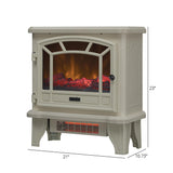 duraflame® Infrared Quartz Electric Fireplace Stove Heater, Cream Duraflame