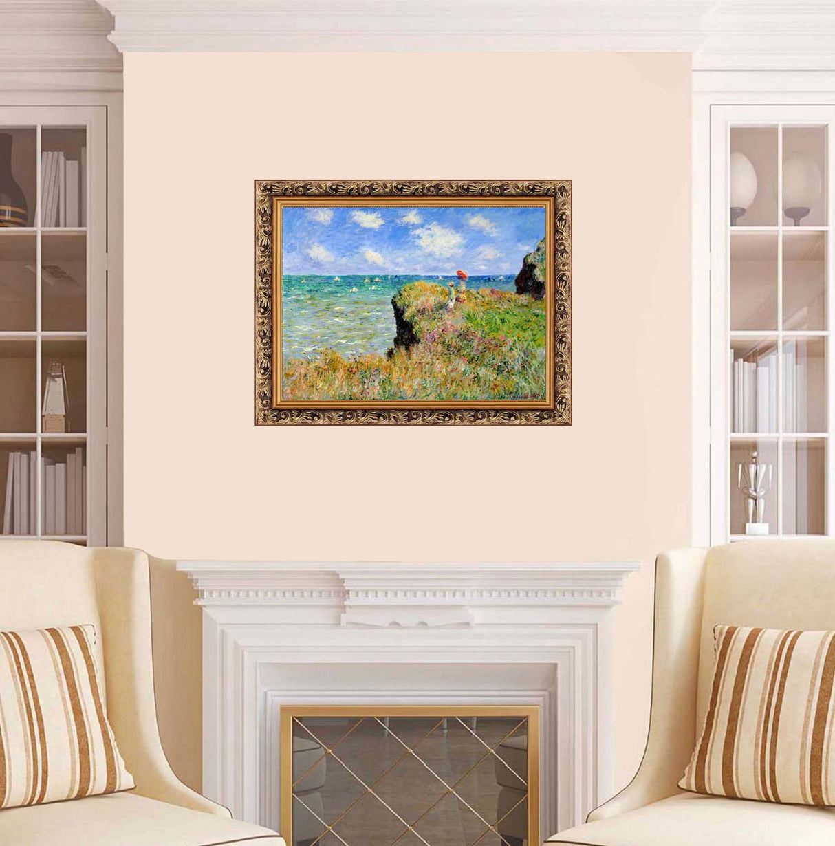 liziciti Monet 5D Diamond Painting Kits, Full Drill Famous Diamond Paintings Collection for Home Wall Decor DIY, 12x16in (Clifftop Walk at Pourville) liziciti