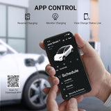 Tera Electric Vehicle Charger for Tesla: Level 1 & 2 J1772 EV Portable 32A 8A 110V 240V Wall Connector Dual Use ETL NEMA 14-50 & 5-15 Wi-Fi Enabled 25FT Cable with Holder P01 Tera