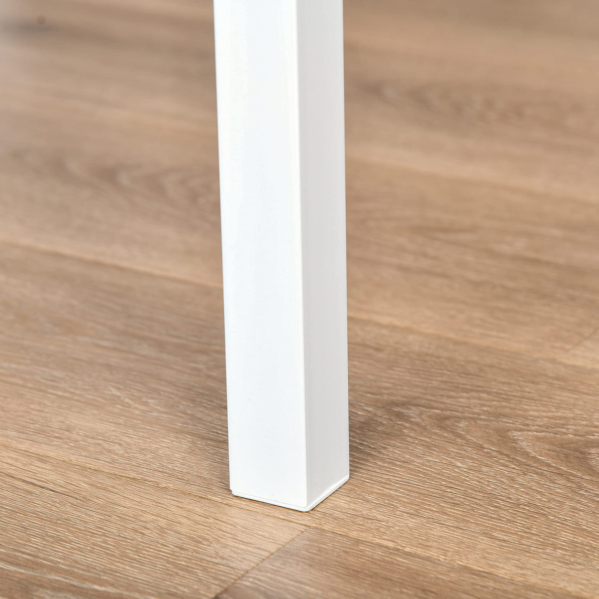 HOMCOM 3-Piece Industrial Counter Height Bar Table Set with Stools in Walnut and White HOMCOM