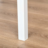 HOMCOM 3-Piece Industrial Counter Height Bar Table Set with Stools in Walnut and White HOMCOM