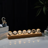 3d Crystal Ball Solar System Crystal Ball with Led Lamp Base - Best Birthday Science Gifts For Man Teacher Boy Kids Girls Men - Galaxy Jupiter Saturn Moon Earth Solar System Space Astronomy Gifts Qianwei