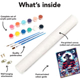 6 Packs Halloween Paint by Number Kits for Adults, Horror Movie Adult's Painting by Numbers on Canvas, Easy Acrylic DIY Oil Painting on Canvas, Home Wall Decor(12x16in No Frame) Clendo