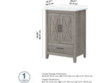 Bush Furniture Key West 24W Bathroom Vanity with Sink in Driftwood Gray Bush Business Furniture