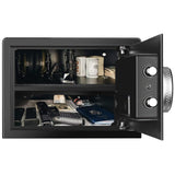 Biometric Home Safe, Fingerprint Gun Safe Lock Box,Money Box for Jewelry Handgun Cash Valuables,Perfect for Home/Office/Hotel, Black, 1.55 Cubic Feet VoleStay