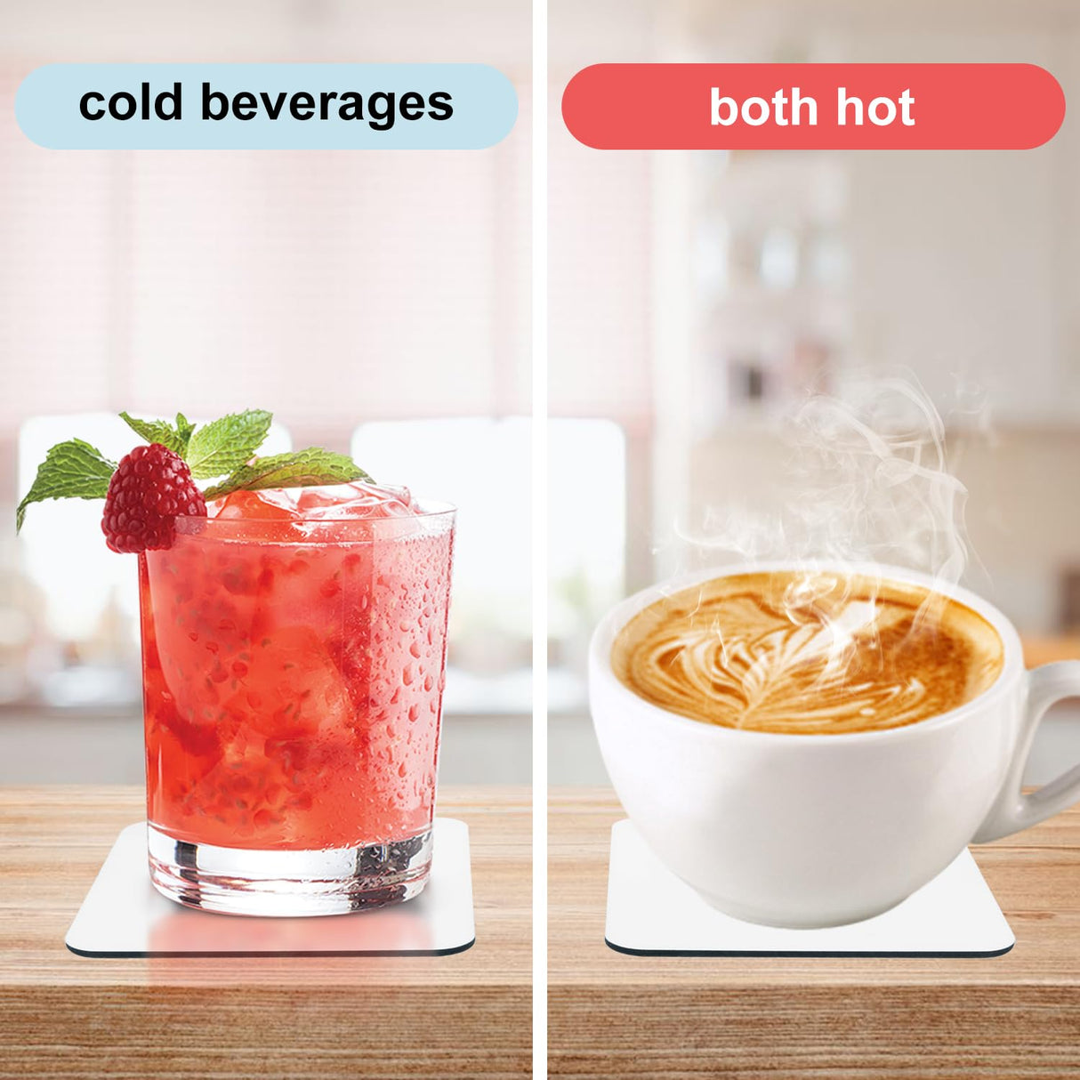 35 Pcs 3.75 x 3.75 Inch Square MDF Sublimation Coasters, Blanks MDF Sublimation Coasters, and Water-Resistant MDF Material with Non-Slip Cork Backing, Hardboard Cork Coasters by KUKLIPJIM KUKLIPJIM