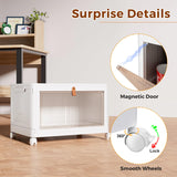 4 Tier Stackable Plastic Storage Bins with Lid and Wheels - 23 QT Closet Organizers and Storage, Foldable Storage Containers, Organization and Storage Boxes for Craft, Home, Pantry, Office, Dorm Wise Oannes