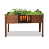 LZRS Raised Garden Bed Outdoor Planter Box with Legs for Herbs, Vegetables, Flowers, Great for Outdoor Patio, Yard and Deck, 220lb Capacity, Brown LZRS