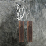 Wood Wall Pocket Vase Wood Wall Planter Hanging Wall Vase Pocket Flowers Holder for Farmhouse Home Living Room Bedroom Wall Decor Wooden Wall OSALADI