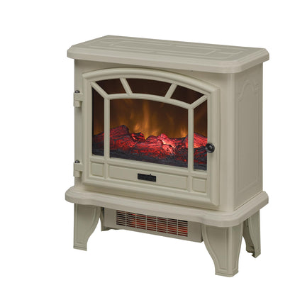 duraflame® Infrared Quartz Electric Fireplace Stove Heater, Cream