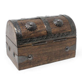 Nautical Cove Treasure Chest Keepsake and Jewelry Wood Box - Toy Treasure Box (5 x 3 x 3.25) Nautical Cove