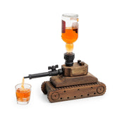 Army Tank Whiskey Decanter by The Wine Savant - Army Gifts for Men - Tank Gift - Bourbon and Scotch Decanter, Gifts for Military Veteran Gifts - 1000ml - Ideal Groomsmen Gifts Whiskey for Men - Wood The Wine Savant