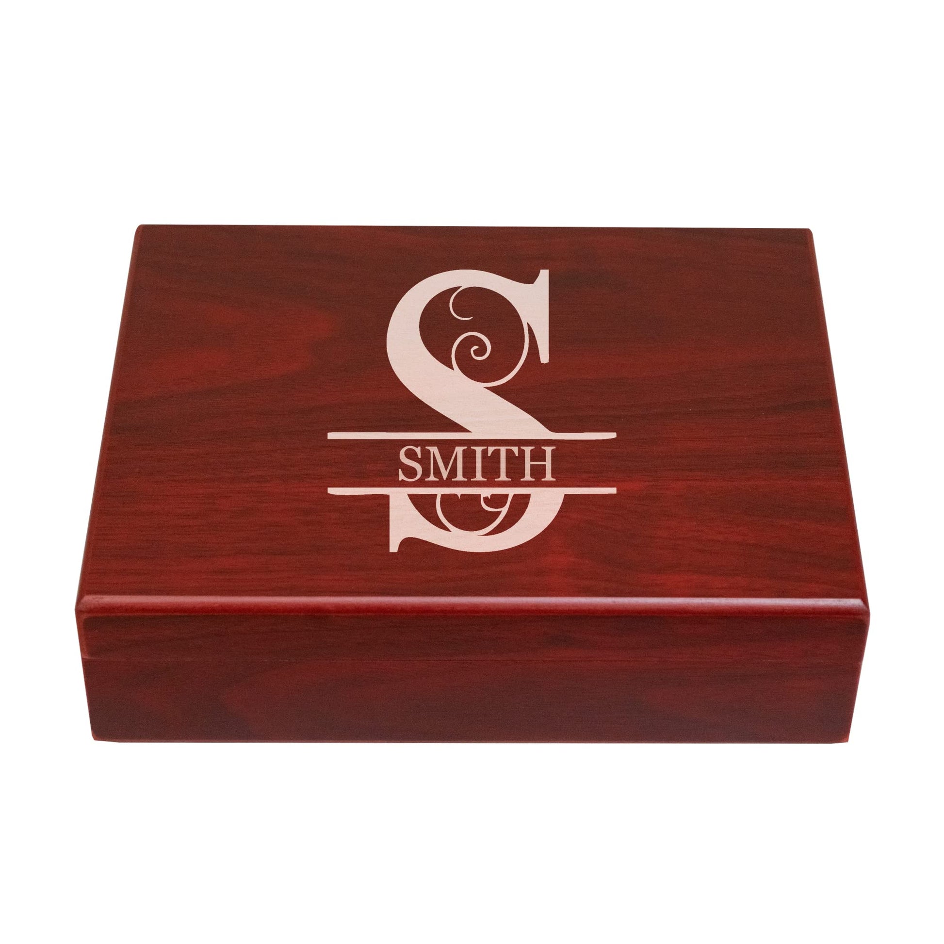 NEW WORLD ACCENTS Personalized Wooden Box, Engraved Box, Memory Box, Gift for Him, Christmas Gift box, Father's Day, Man Cave, Husband Groomsman gift - WoodArtSupply