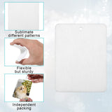 90Pcs Sublimation Ornament Blanks Bulk Sublimation Car Air Freshener Blanks DIY Scented Car Freshener Hanging Sheets with 90pcs Bag and String for Home Car Interior Decoration(White) DIVINA VITAE