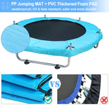 Indoor Trampoline for Kids Ages 1-8, 55" Small Outdoor Toddler Trampoline with Safety Enclosure Net, No-Gap Safe Design, Baby Round Jumping Mat, Recreational Trampolines Birthday Gifts for Boys Girls BIGOU